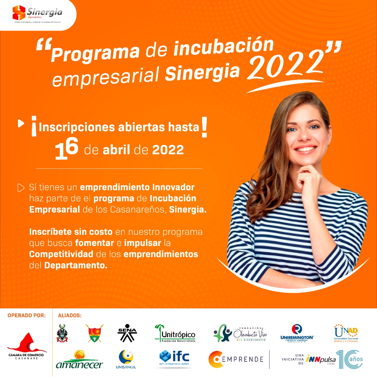 Programa de Incubación Empresarial Sinergía 2022