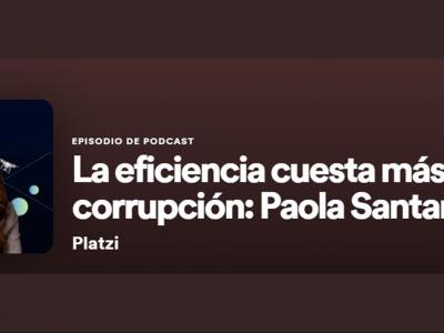 La eficiencia cuesta más que la corrupción: Paola Santana