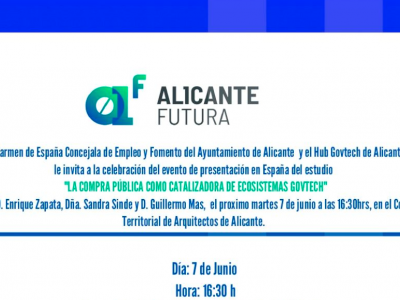 Alicante Futura analiza en su Govtech Academy la compra pública como catalizador de ecosistemas de gobernanza