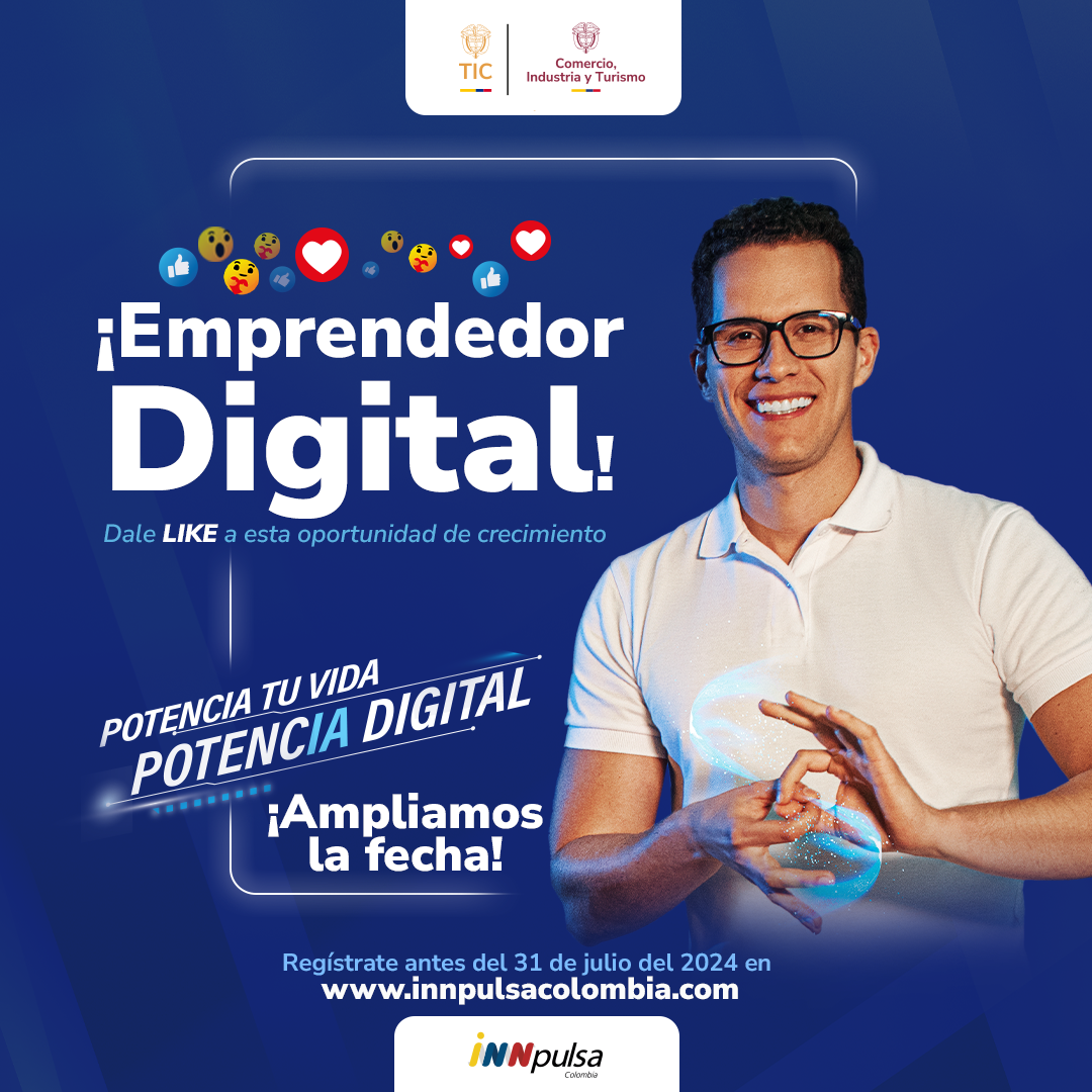 Convocatoria para emprendedores digitales - Colombia PotencIA Digital