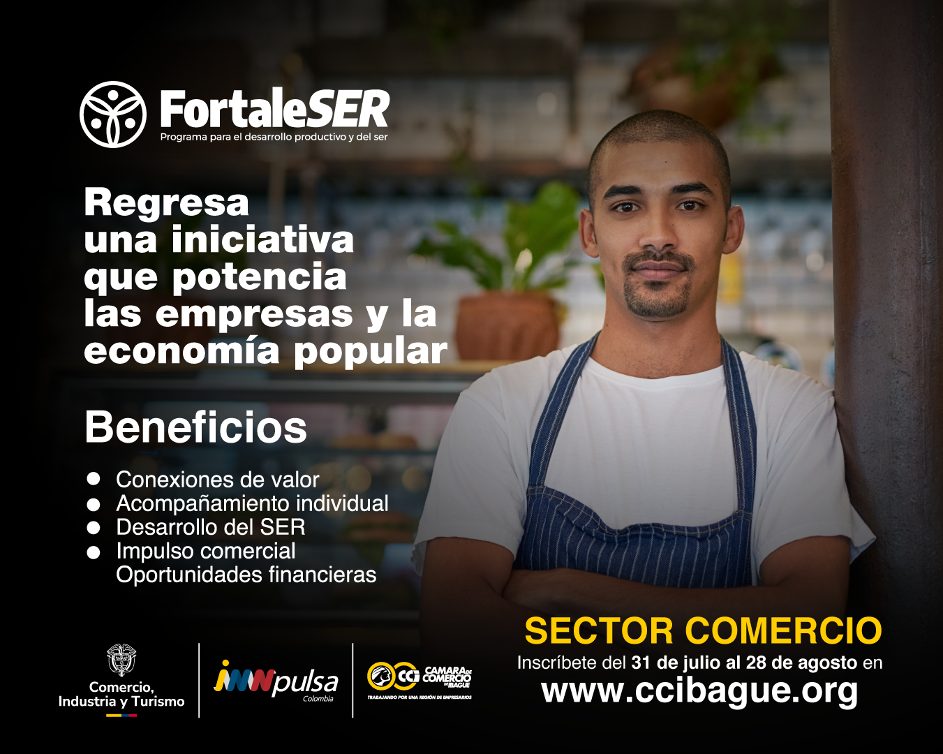 Convocatoria FortaleSER 2024 -  Ibagué, Cajamarca, Rovira, San Antonio, Buga, Mariquita, Neiva, Pasto y Chaparral.