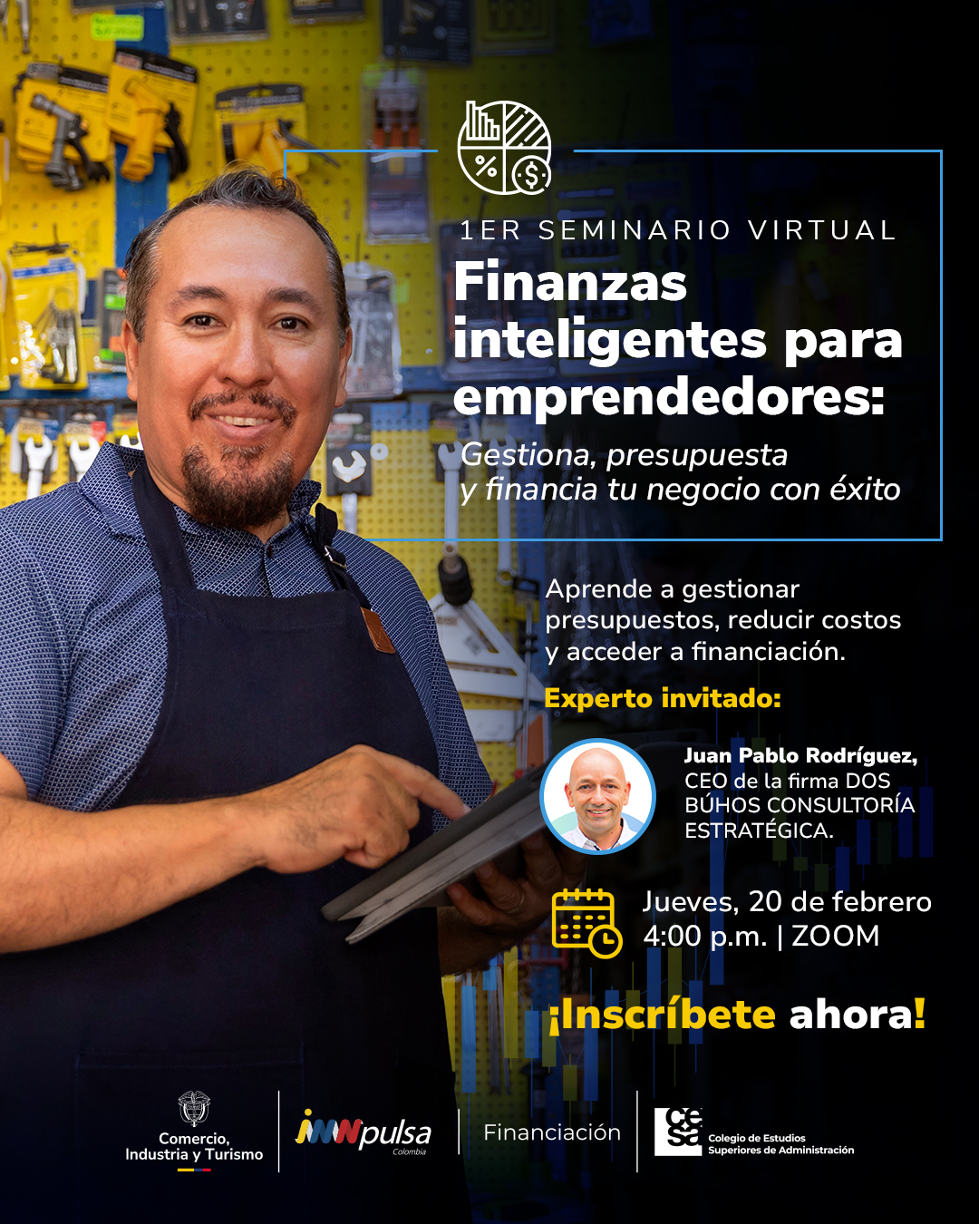 1er Seminario Virtual: Finanzas inteligentes para emprendedores